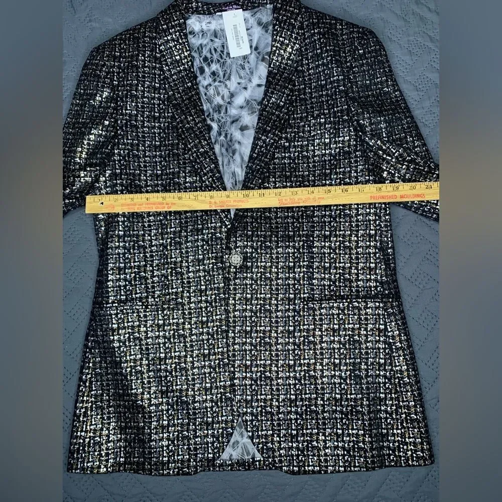 Metallic Tweed Jacket